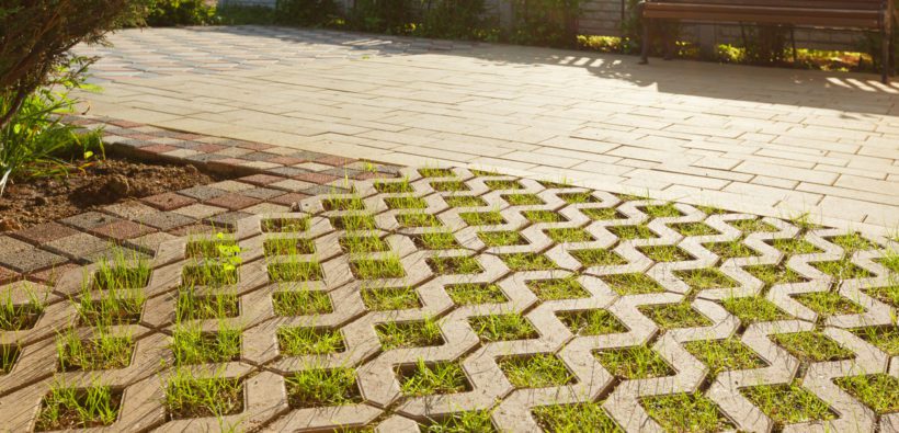 permeable paving on a property